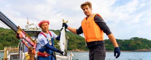 Set-Net Fishing Experience at Hososhima Port, Hyuga Sea